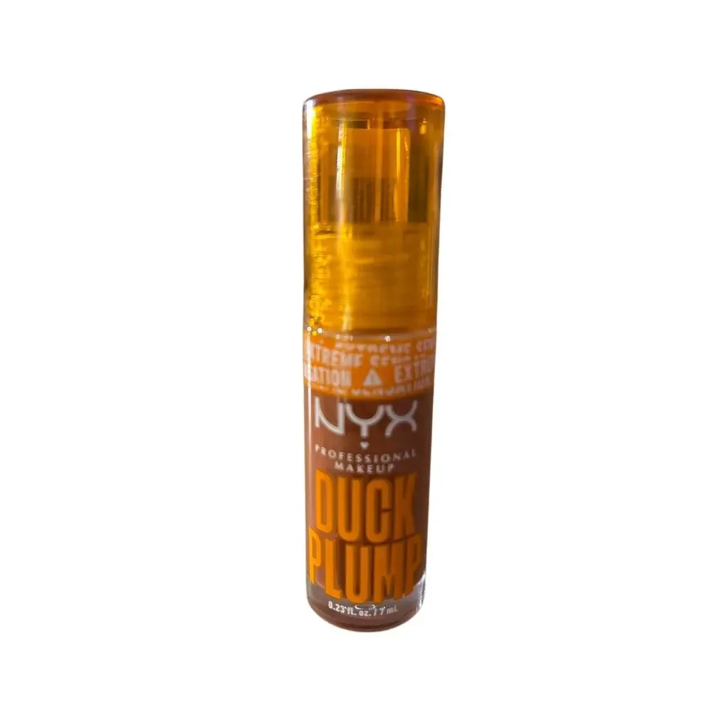 New NYX Duck Plump Plumping Lip Gloss DPLL05 Brown of Applause Size 0.23oz